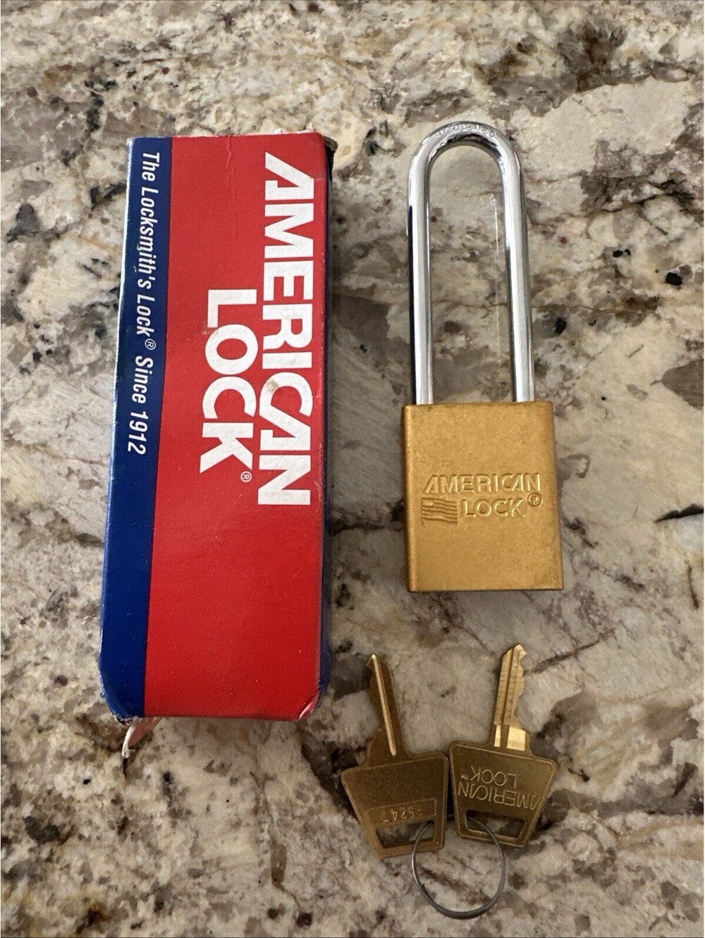 American Lock A1107YLW. Safety Series Lockout Padlock Lock 3" Shackle NEW